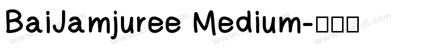 BaiJamjuree Medium字体转换